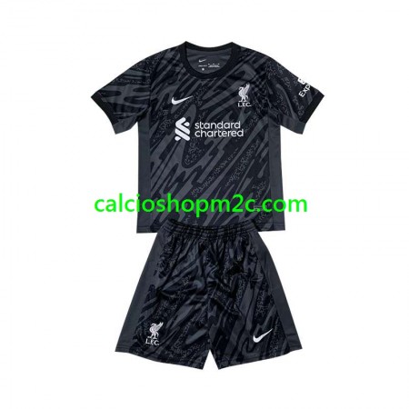 Liverpool Portiere Bambino Maglia Prima 2024/2025 Manica Corta